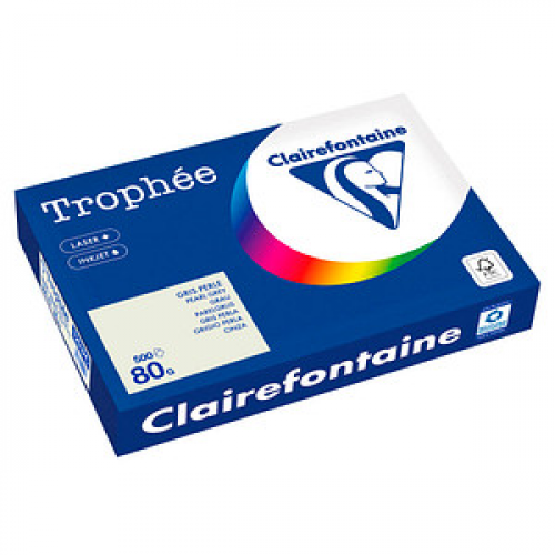 Clairefontaine Kopierpapier Trophée grau DIN A3 80 g/qm 500 Blatt