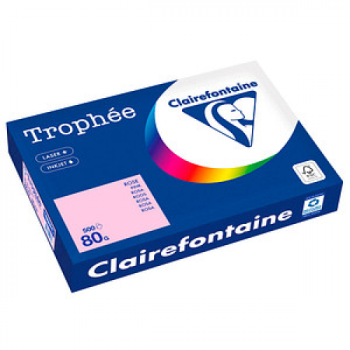 Clairefontaine Kopierpapier Trophée rosa DIN A3 80 g/m² 500 Blatt