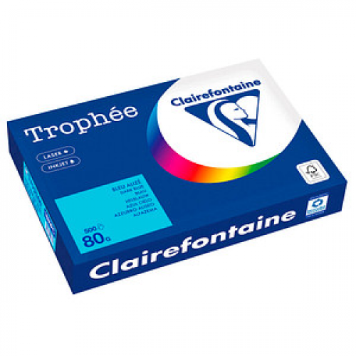 Clairefontaine Kopierpapier Trophée blau DIN A3 80 g/qm 500 Blatt