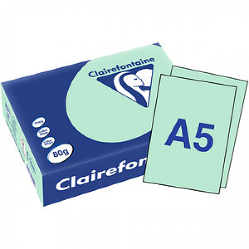 Clairefontaine Kopierpapier Trophée hellgrün DIN A5 80 g/qm 500 Blatt