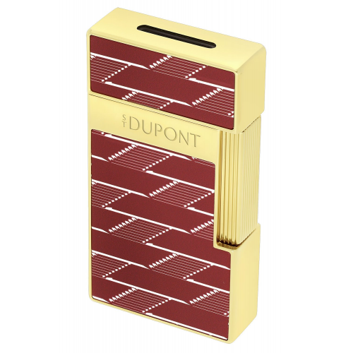 S.T. Dupont 025078B Feuerzeug Biggy Monogram 1872 Rot