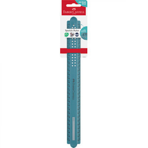 FABER-CASTELL Lineal Sparkle ocean 30,0 cm, ocean