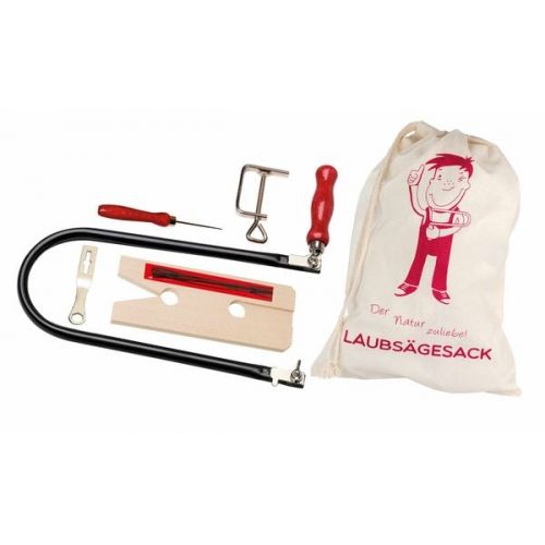 Pebaro - Laubsägeset: Holzbrettchen + Laubsägesack