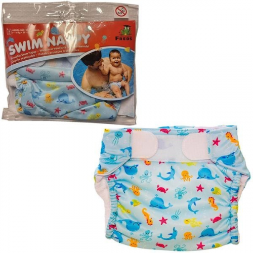 Freds Swim Nappy Schwimmwindel, wiederverwendbar, blau, Größe 2: 9-16 kg