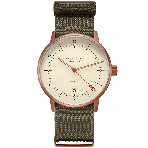 Sternglas S02-NA42-FI05 Herrenuhr Naos Automatik Alabaster Bronze/Grün