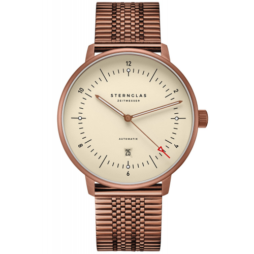 Sternglas S02-NX42-ME10 Herrenarmbanduhr Naos XL Automatik Alabaster Bronze