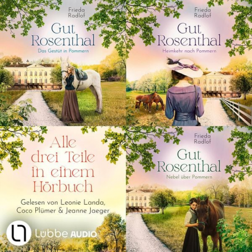 Frieda Radlof - Gut Rosenthal, Sammelband Teil 1-3 (Nur bei uns!)