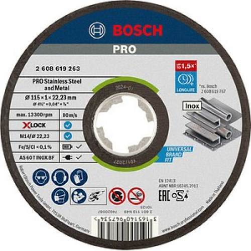 AKTION: BOSCH Trennscheiben PRO Stainless Steel and Metal X-Lock mit Prämie nach Registrierung