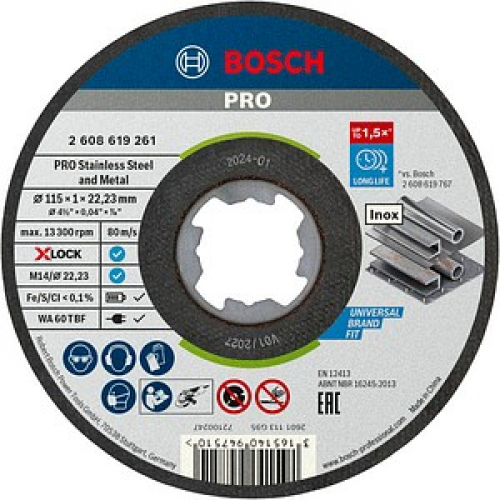 AKTION: BOSCH Trennscheibe PRO Stainless Steel and Metal X-Lock mit Prämie nach Registrierung