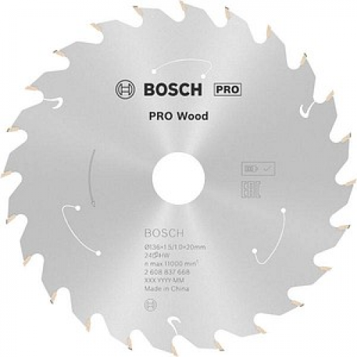 AKTION: BOSCH PRO Wood Kreissägeblatt 136,0 mm, 24 Zähne mit Prämie nach Registrierung