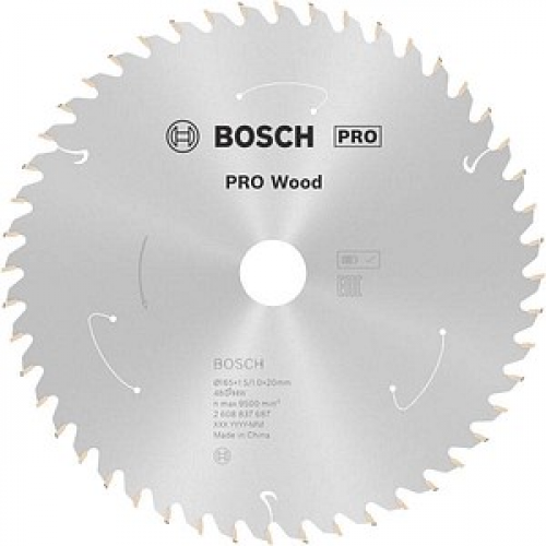 AKTION: BOSCH PRO Wood Kreissägeblatt 165,0 mm, 48 Zähne mit Prämie nach Registrierung