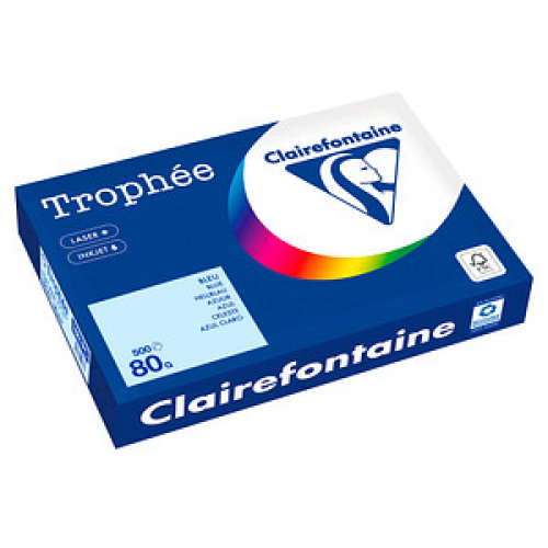 Clairefontaine Kopierpapier Trophée hellblau DIN A3 80 qm 500 Blatt