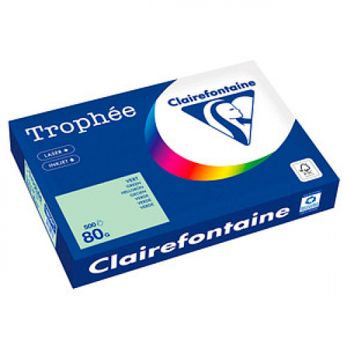 Clairefontaine Kopierpapier Trophée hellgrün DIN A3 80 qm 500 Blatt