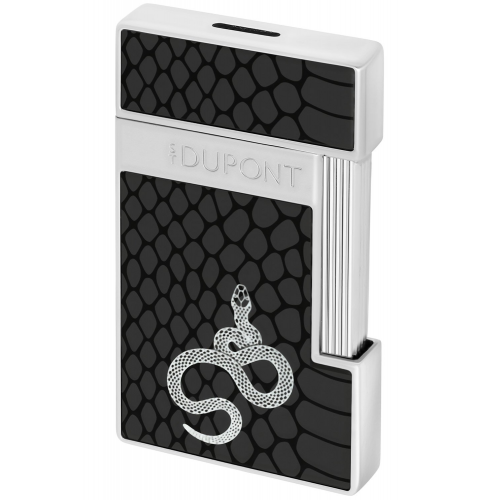 S.T. Dupont 028076 Feuerzeug Slimmy Snake Schwarz