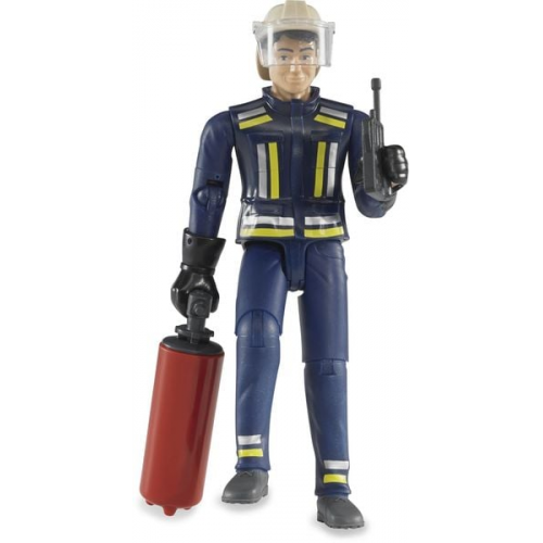 Bruder Profi-Serie bworld Feuerwehrmann mit Helm, Handschuhen und Zubehör