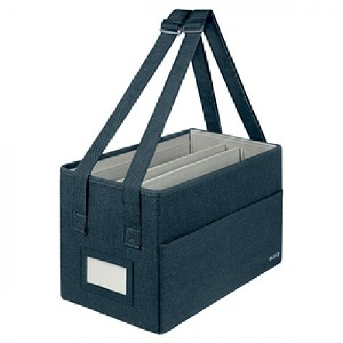 LEITZ Laptoptasche Desk Sharing kompakt Stoff samtgrau 65760089 bis 35,6 cm (14 Zoll)