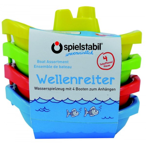 Spielstabil 3725 - Wellenreiter Minibootset, 4er-Set