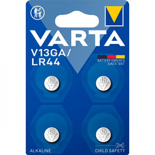 4 VARTA Knopfzellen V13GA/LR44 1,5 V