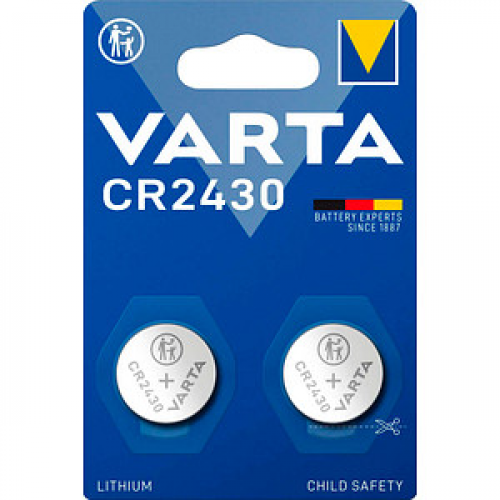 2 VARTA Knopfzelle CR2430 3,0 V