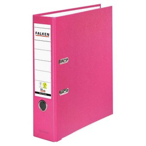 FALKEN Color Ordner pink Kunststoff 8,0 cm DIN A4