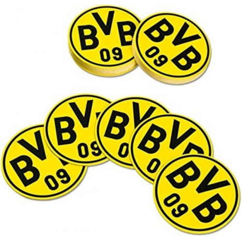 BVB 34708300 - BVB-Bierdeckel, Pappe, Borussia Dortmund, 50er-Set