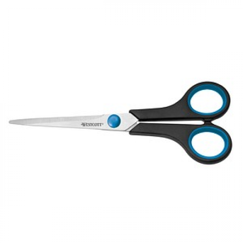 WESTCOTT Schere Easy Grip schwarz-blau 18,0 cm