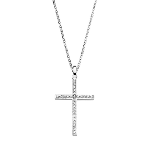 Viventy 786332 Damen-Kette Silber mit Kreuz