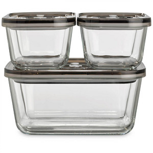 caso® Vakuumbehälter-Set VacuBoxx Eco transparent 0,5/1,5 l, 1 Set