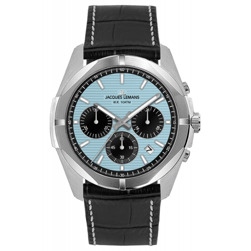 Jacques Lemans 1-2180E Herrenuhr Chronograph Melbourne 10 Bar Wasserdicht