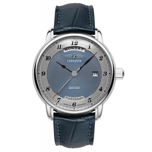 Zeppelin 8562-3 Herrenuhr Automatik Friedrichshafen Blau