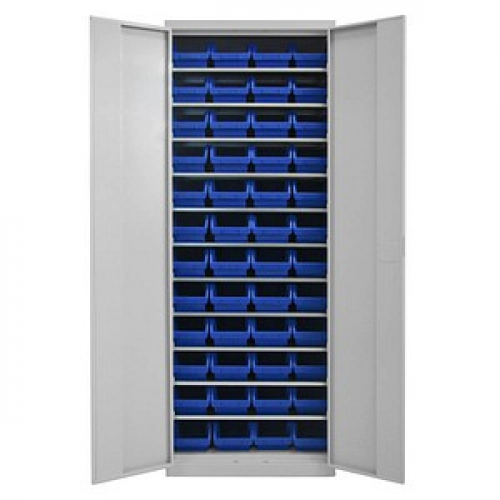 ADB Stahlschrank 40825 lichtgrau 71,0 x 30,0 x 195,0 cm, teilzerlegt