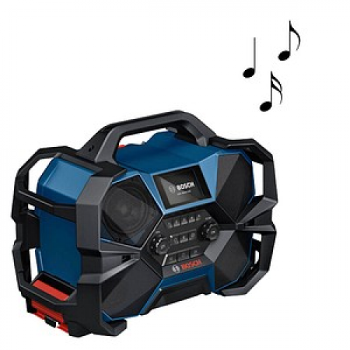 BOSCH Professional GPB 18VH-6 SRC Baustellenradio blau