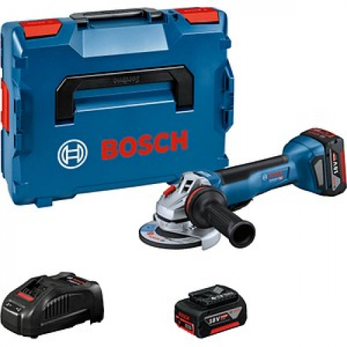 AKTION: BOSCH Professional GWS 18V-10 P Akku-Winkelschleifer-Set 18,0 V, mit 2 Akkus mit Prämie nach Registrierung