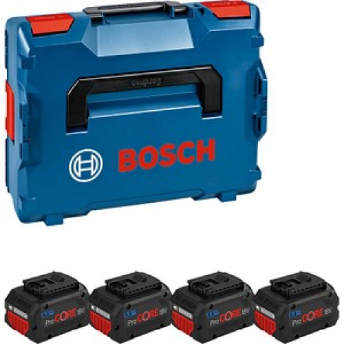 BOSCH Professional Werkzeugakkus ProCORE 18V Lithium-Ionen 4x 5,5 Ah