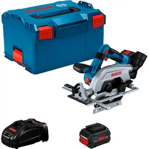 AKTION: BOSCH Professional GKS 18V-57-2 L Akku-Handkreissäge-Set 18,0 V, mit 2 Akkus mit Prämie nach Registrierung