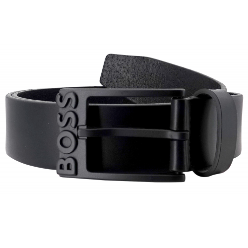 BOSS 50491879-001 Herrengürtel Leder Schwarz Simon-R-B