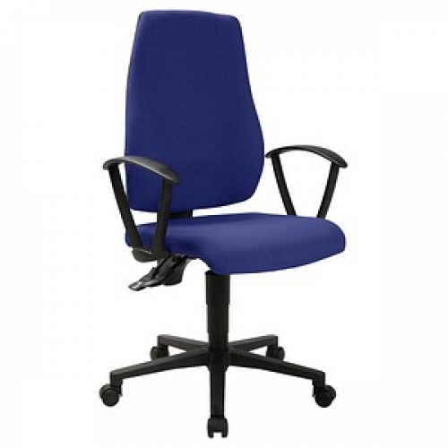 Topstar Bürostuhl MAXX 500, M500RG26 Stoff blau, Gestell schwarz