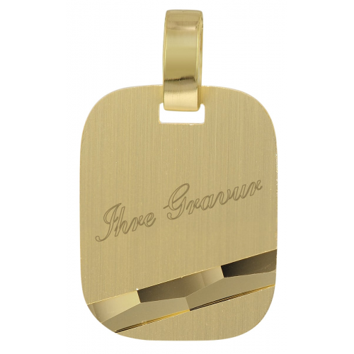 trendor 35775 Anhänger mit Gravur Gold 333 (8K) Herren Goldschmuck