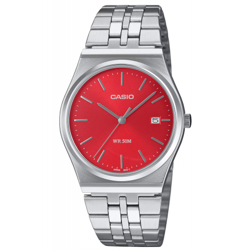 Casio MTP-B145D-4A2VEF Unisex Uhr Quarz Stahl/Rot