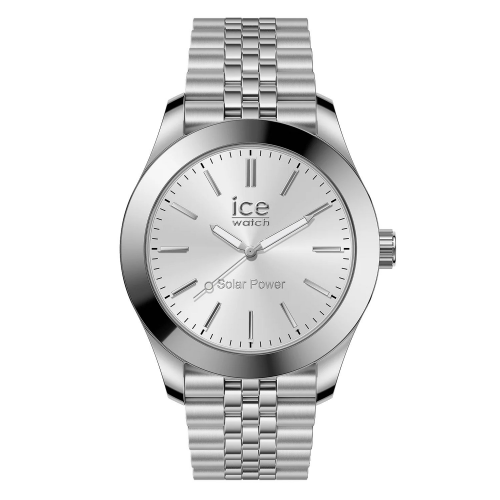 Ice-Watch 023797 Herrenuhr ICE Steel Solar M Silber