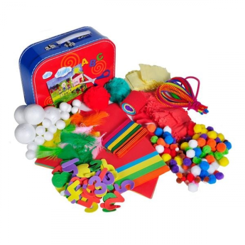 Knorrtoys F15411 - Bastelkoffer für Kinder, Arts und Crafts Set, 300-teilig