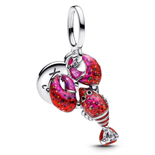 Pandora 793676C01 Charm-Anhänger Liebes-Hummer Silber