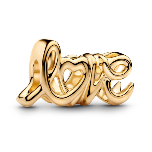 Pandora 763055C00 Charm Handgeschriebene Liebe Goldfarben