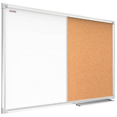 ALLboards Whiteboard-Pinnwand 90,0 x 60,0 cm Textil weiß