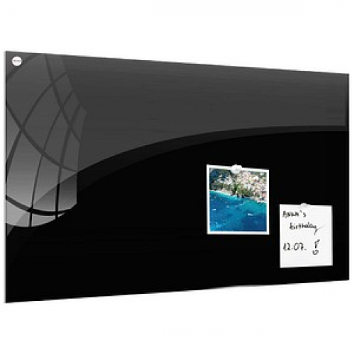 ALLboards Glas-Magnettafel 150,0 x 120,0 cm schwarz