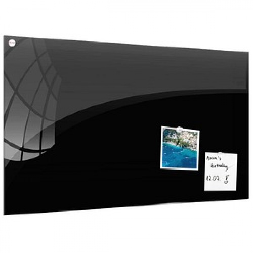 ALLboards Glas-Magnettafel 180,0 x 120,0 cm schwarz