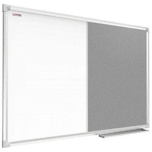 ALLboards Whiteboard-Pinnwand 120,0 x 90,0 cm Textil weiß