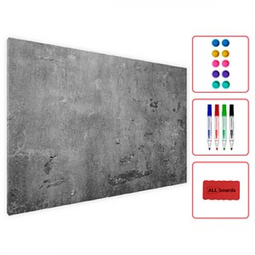 ALLboards Magnettafel 90,0 x 60,0 cm grau