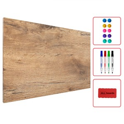 ALLboards Magnettafel 60,0 x 40,0 cm braun