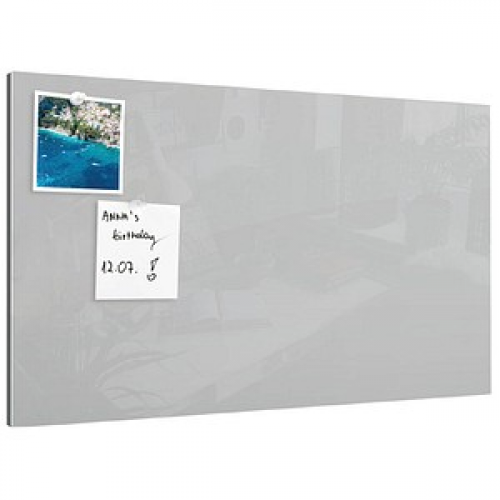 ALLboards Glas-Magnettafel 90,0 x 60,0 cm grau